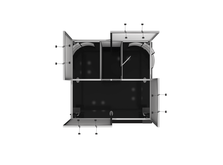 Hybrid Pro 20ft x 20ft Modular Island Kit 19