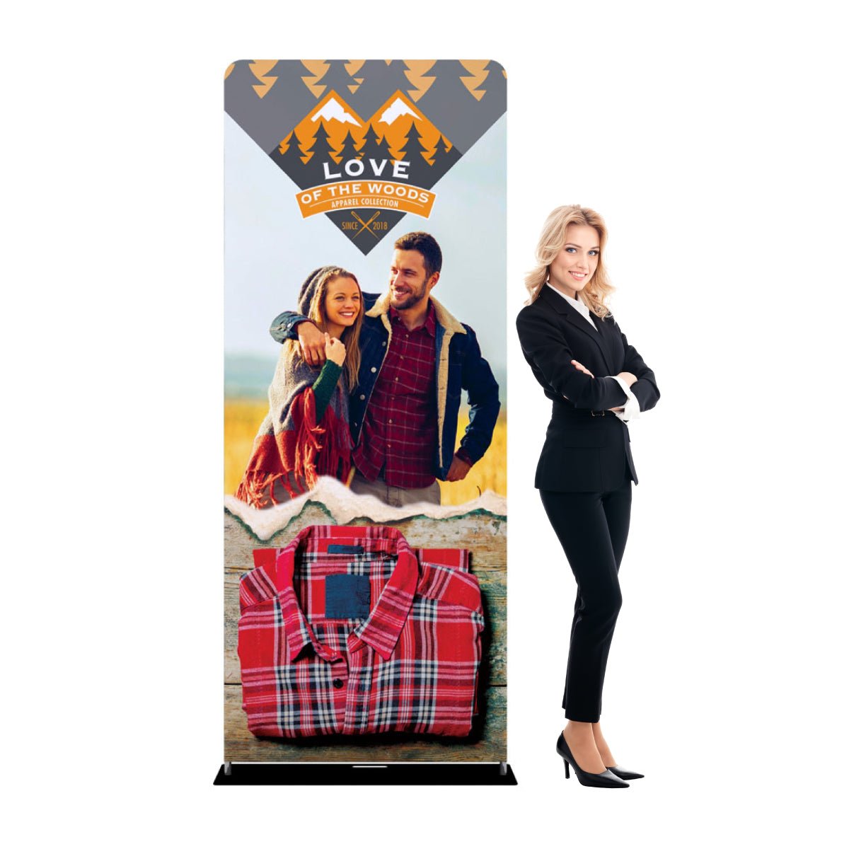 One Choice 3ft Fabric Tube Display