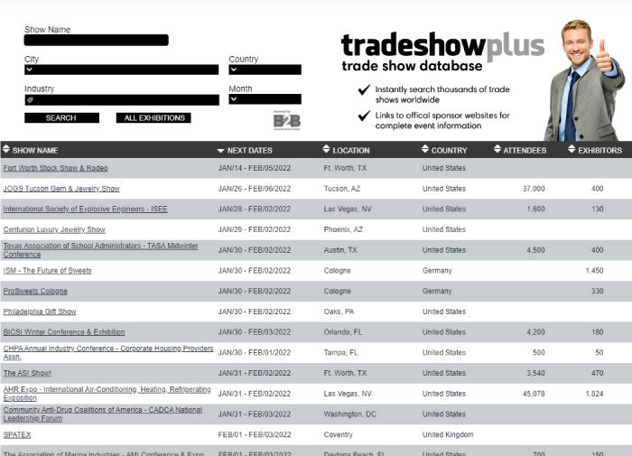 The Trade Show Database