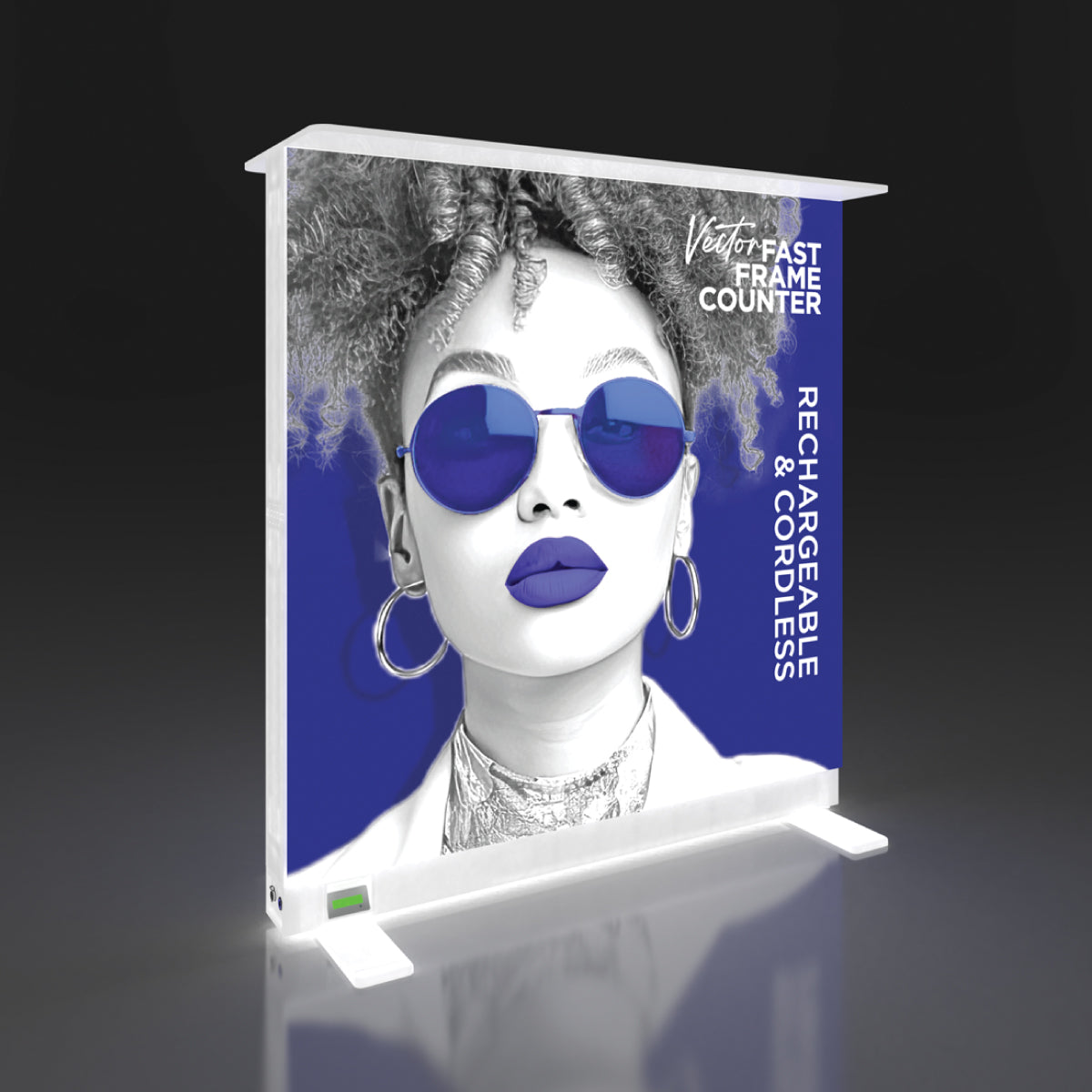Vector Fast Frame Rechargeable Light Box Counter (39.4in x 43in)