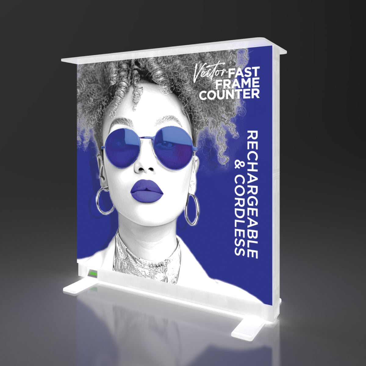 Vector Fast Frame Rechargeable Light Box Counter