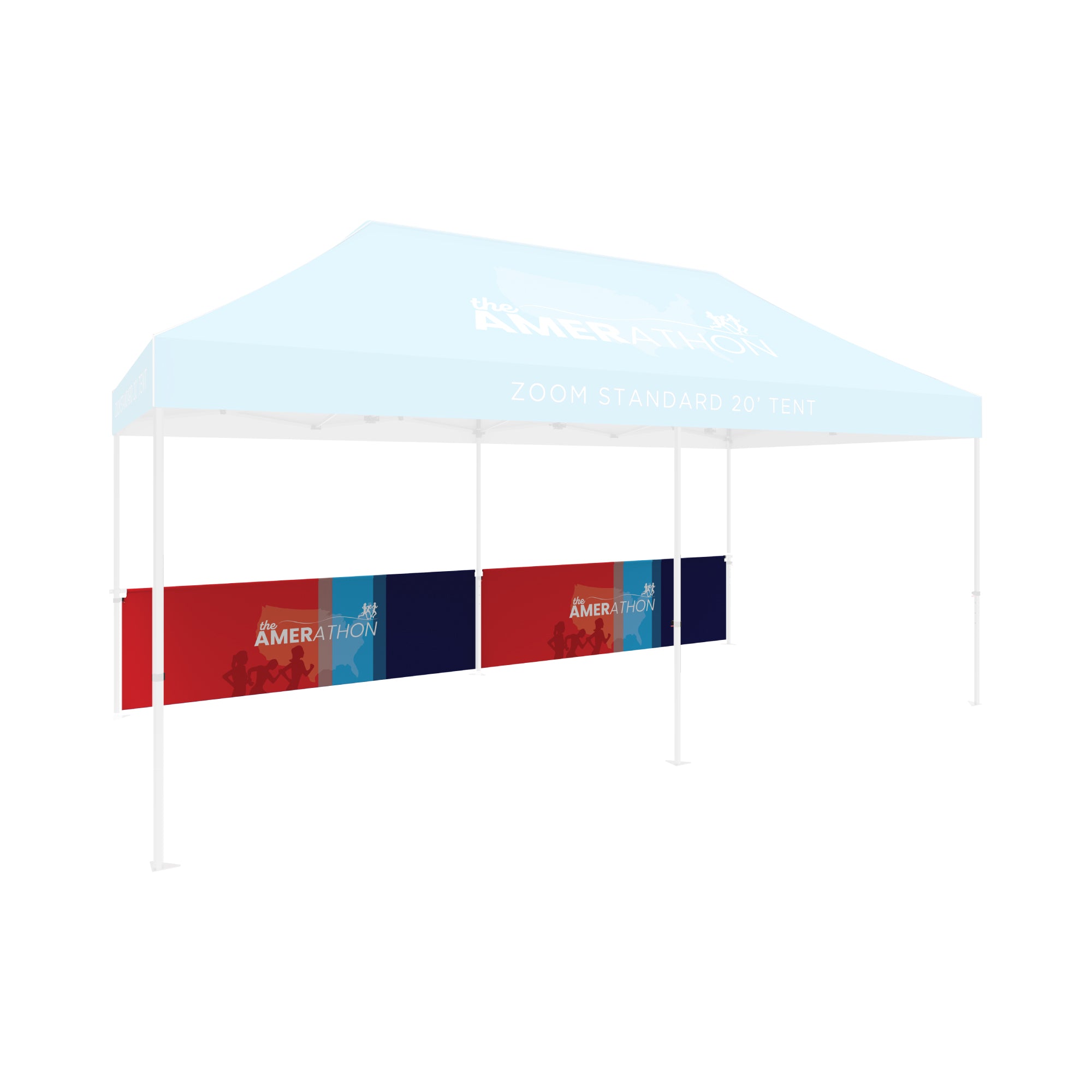 Zoom 20ft Tent Half Banner