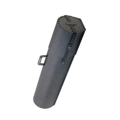 Adjustable cylindrical shipping case with handle and secure strap for trade shows and exhibitions
