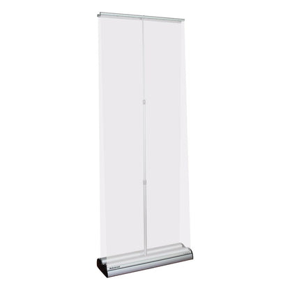 Double-sided retractable banner stand display for trade shows and special events