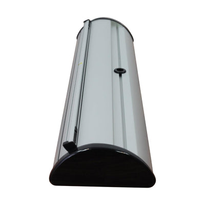 Retractable banner stand base designed for trade shows and special event displays