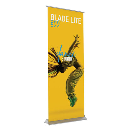 Blade Lite 800 retractable banner stand with dance studio promotional design for trade shows and exhibitions