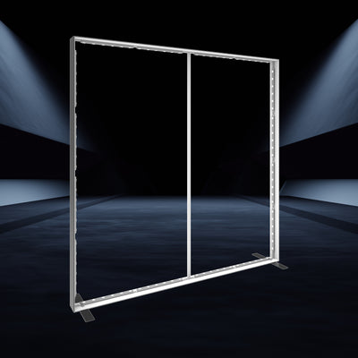 Illuminated trade show display frame with internal lighting for exhibitions and special events