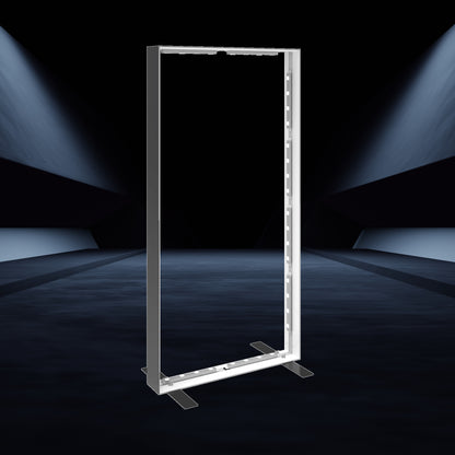Illuminated freestanding display frame ideal for trade shows, exhibitions, and special events