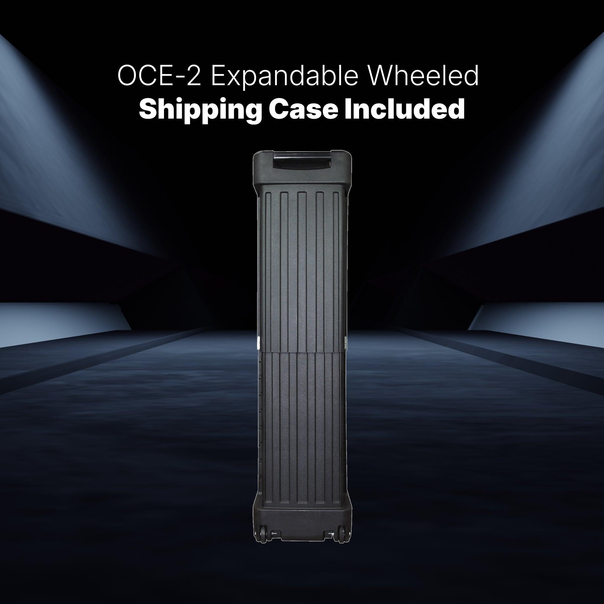 OCE-2 expandable wheeled shipping case for trade shows and exhibitions with included shipping case