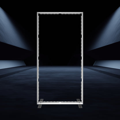 Freestanding illuminated display frame ideal for trade shows, exhibitions, and special events