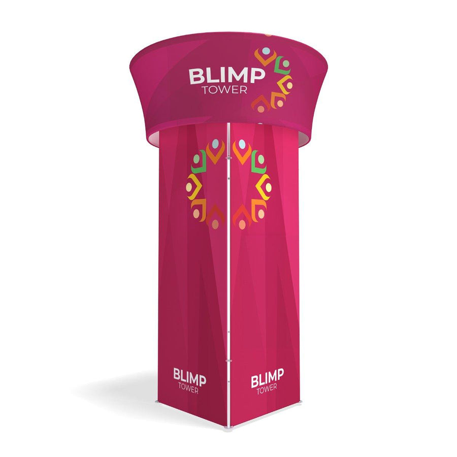 Blimp Square Rotating Tower (Graphics) - TradeShowPlus