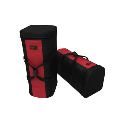 Compact carrying cases designed for transport and storage at trade shows and exhibitions