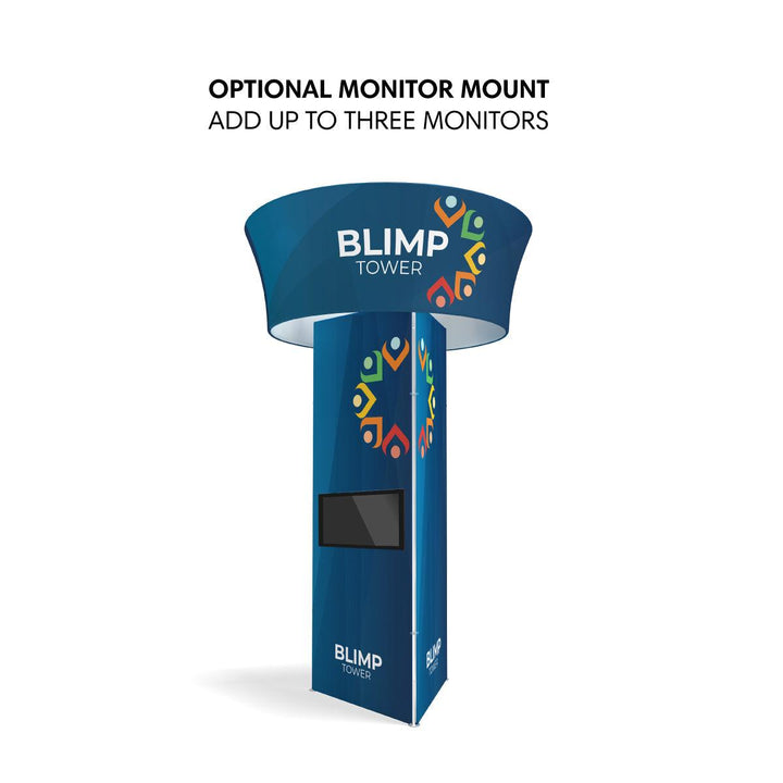 Blimp Triangle Rotating Tower Display - TradeShowPlus