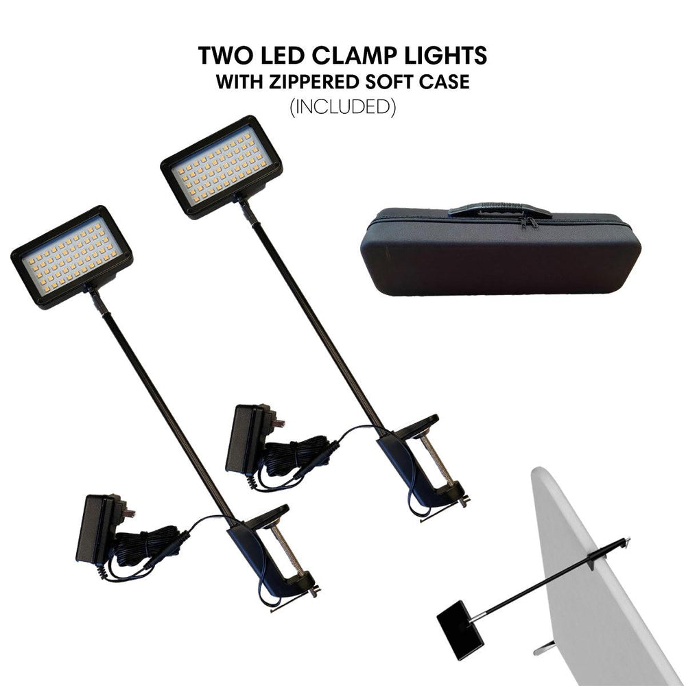 BrandStand Vise LED Lights (set of 2) - TradeShowPlus