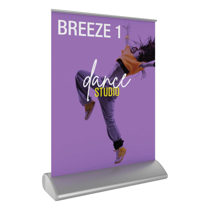 Breeze 1 Tabletop Banner Stand - TradeShowPlus