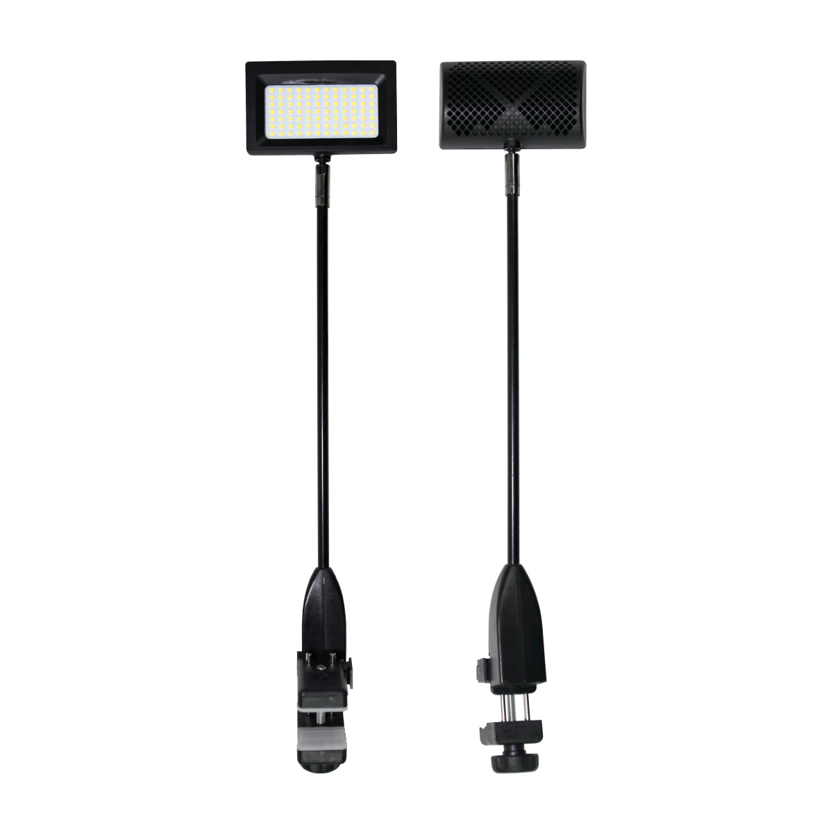 Adjustable LED clamp lights for trade shows and exhibition booth lighting