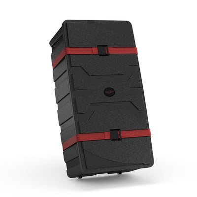 Durable shipping case with secure straps ideal for trade shows, exhibitions, and special event transport