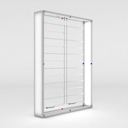 Backlit trade show display frame with internal lighting for exhibitions and special events