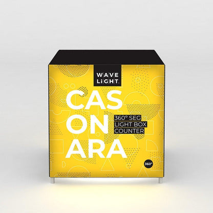 Casonara Backlit Counter 100L (Graphics) - TradeShowPlus