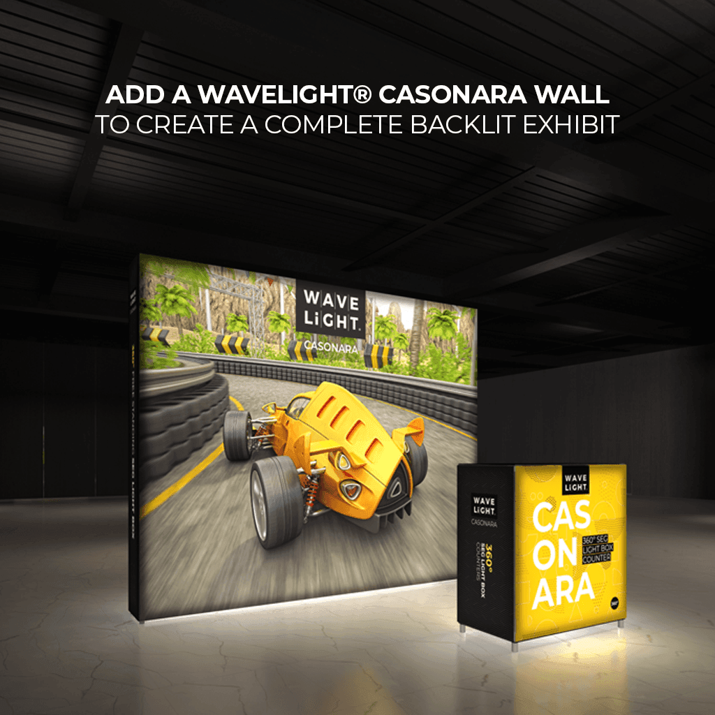 Casonara Backlit Counter 100L - TradeShowPlus