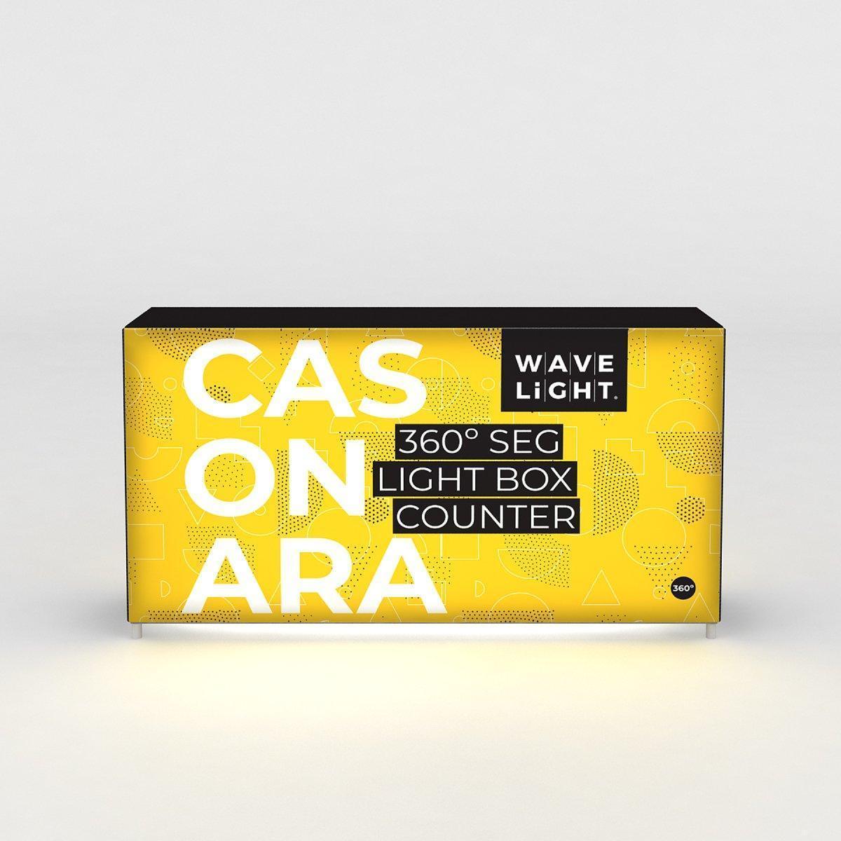 Casonara Backlit Counter 200M - TradeShowPlus