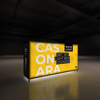 Casonara Backlit Counter 200M - TradeShowPlus