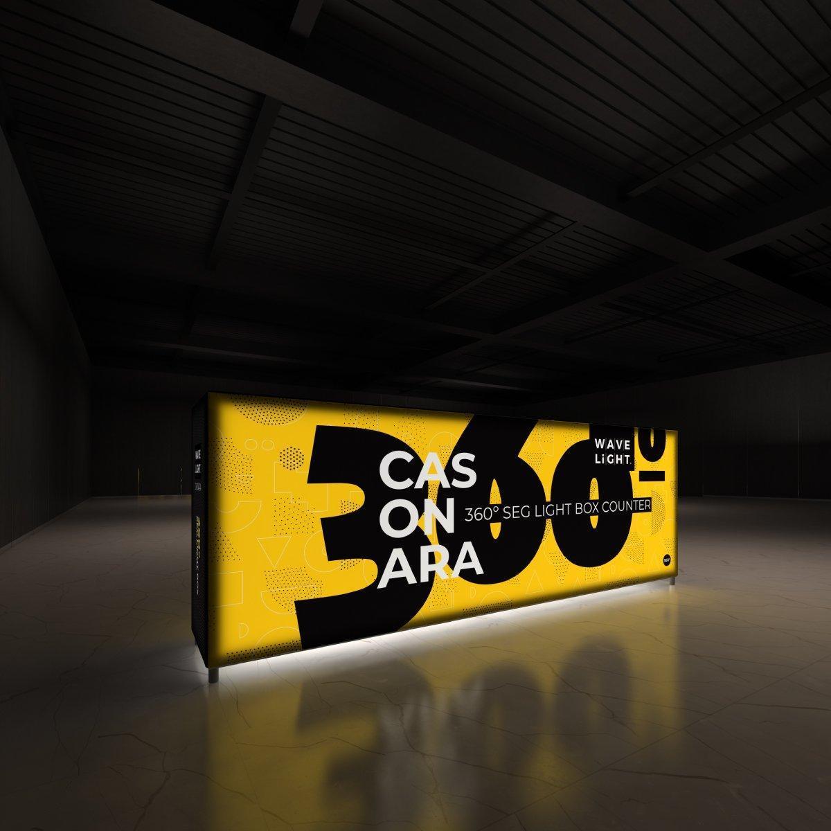 Casonara Backlit Counter 300M (Graphics) - TradeShowPlus