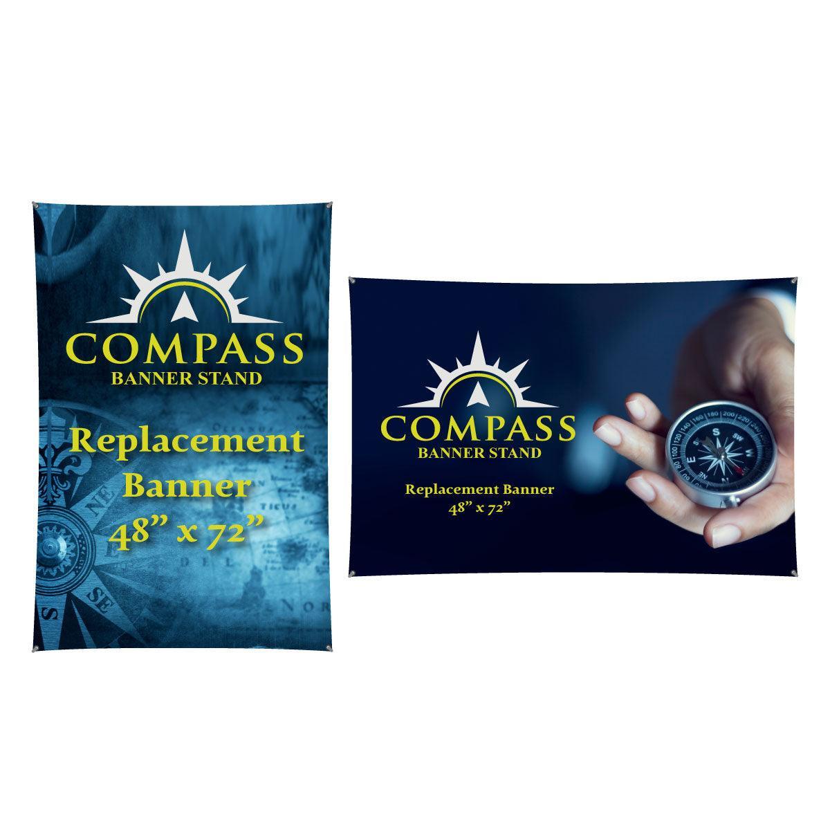 Compass Banner Stand (Graphic) - TradeShowPlus