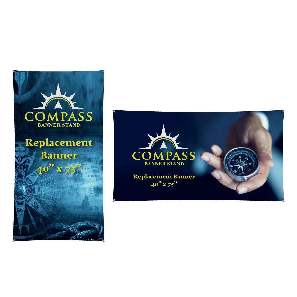 Compass Banner Stand (Graphic) - TradeShowPlus