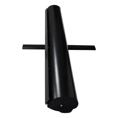 Compact banner stand base for trade show displays and event exhibitions