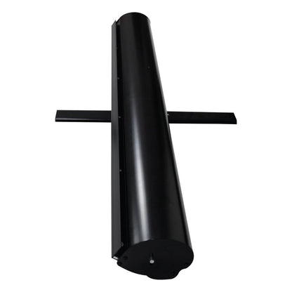 Compact banner stand base for trade show displays and event exhibitions