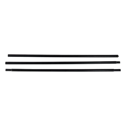 Three metal support poles for trade show banner stand displays and exhibition setups