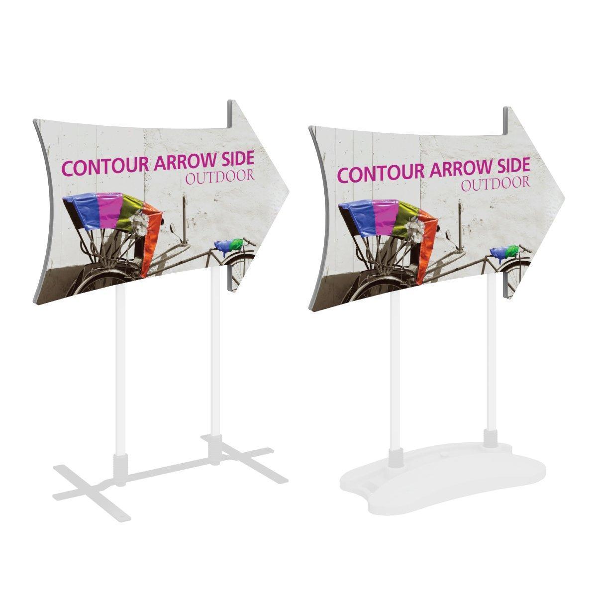 Contour Arrow Side Coroplast Sign - TradeShowPlus