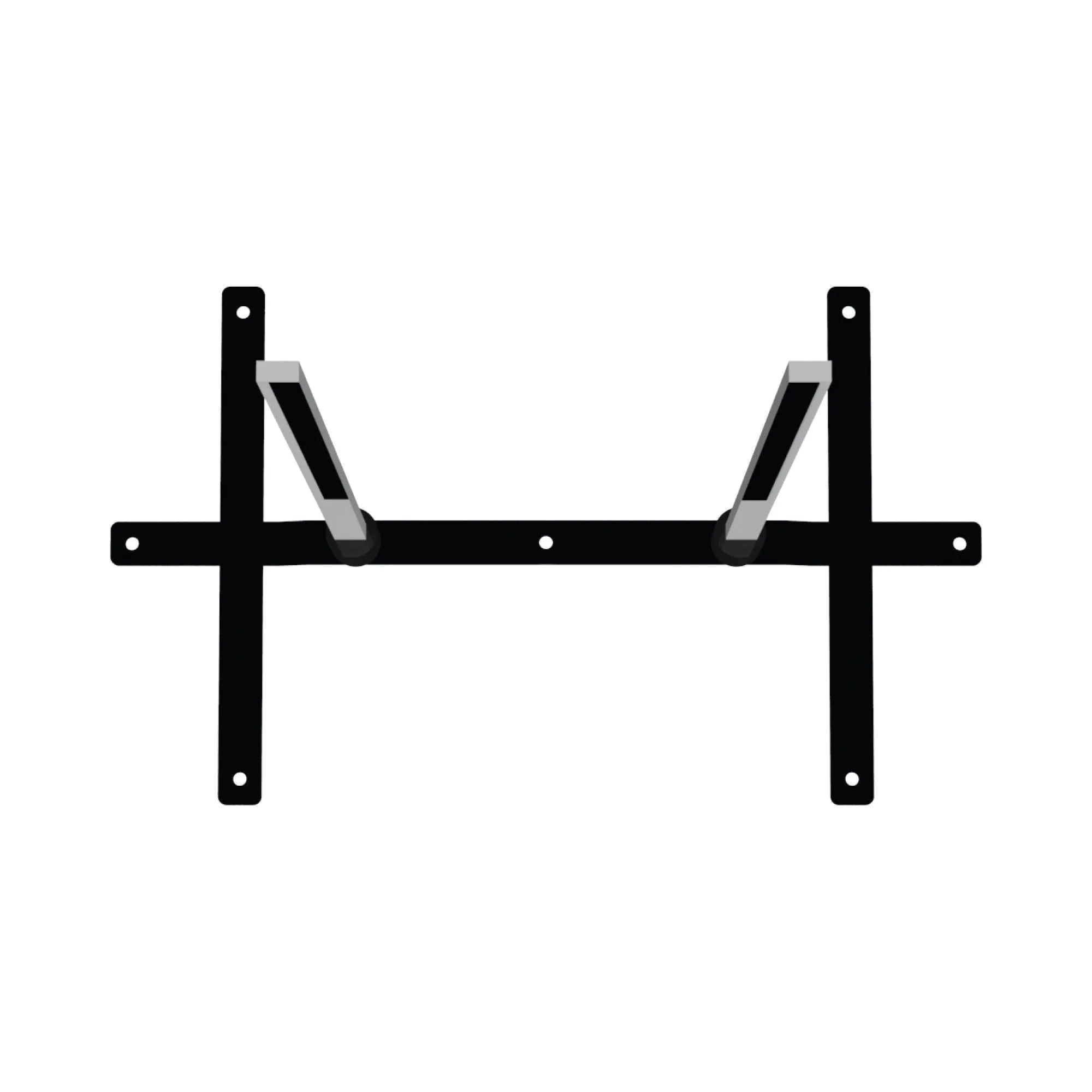Metal wall mount bracket with angled arms for securing trade show displays and exhibition panels