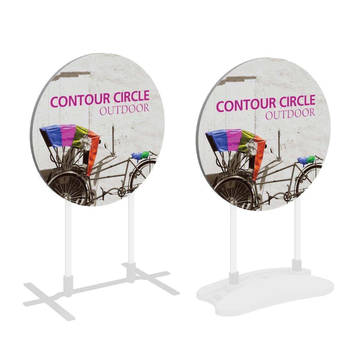 Contour Circle Coroplast Sign - TradeShowPlus