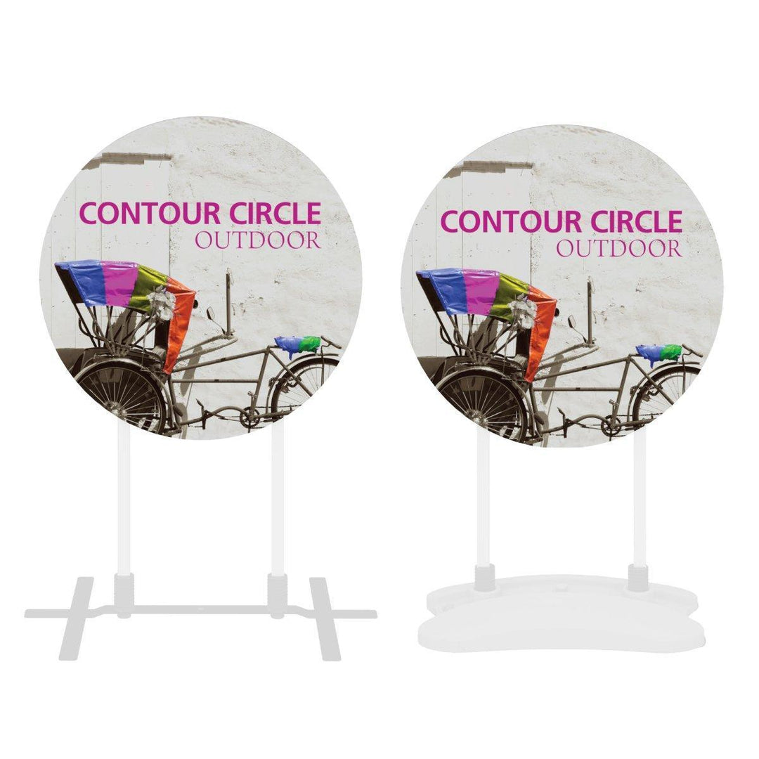 Contour Circle Coroplast Sign - TradeShowPlus