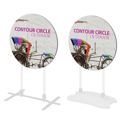 Contour Circle Coroplast Sign - TradeShowPlus