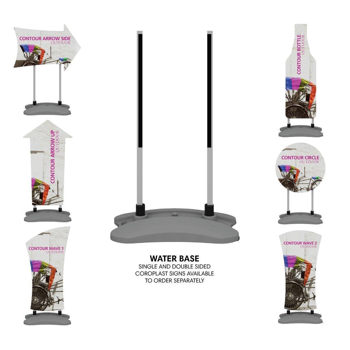 Contour Outdoor Sign Water Base - TradeShowPlus