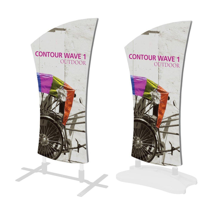 Contour Wave 1 Coroplast Sign - TradeShowPlus