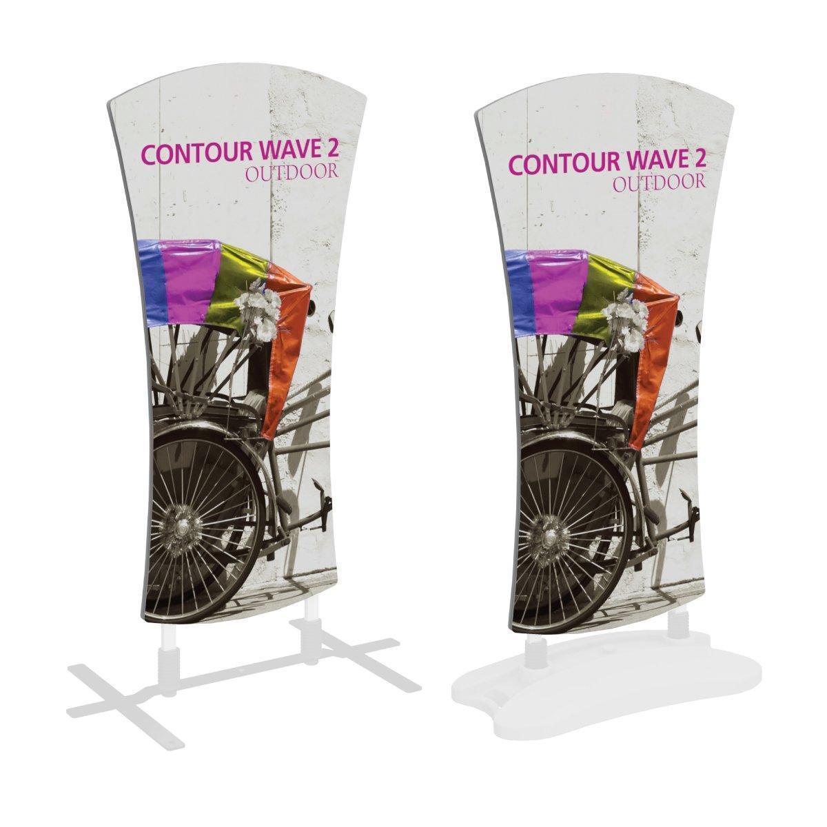 Contour Wave 2 Coroplast Sign - TradeShowPlus