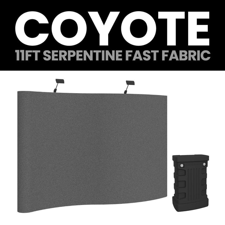 Coyote 11ft Serpentine Fabric Fast Kit - TradeShowPlus