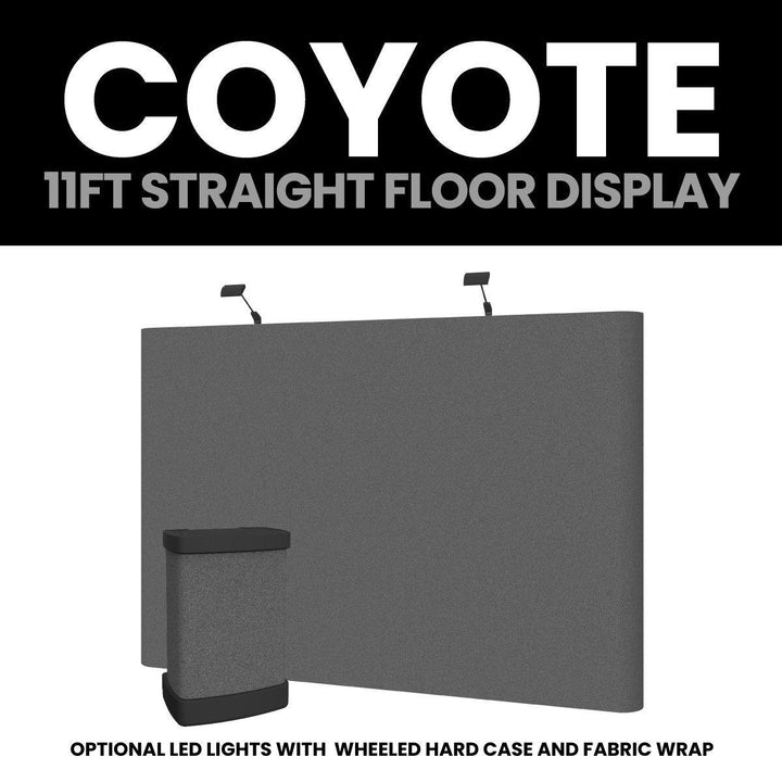 Coyote 11ft Straight Fabric Display - TradeShowPlus
