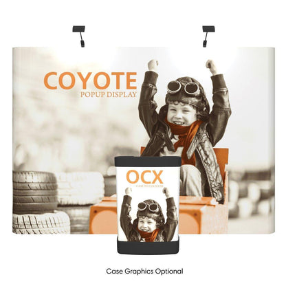 Coyote 11ft Straight Mural Fast Kit - TradeShowPlus