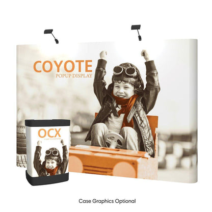 Coyote 11ft Straight Mural Fast Kit - TradeShowPlus