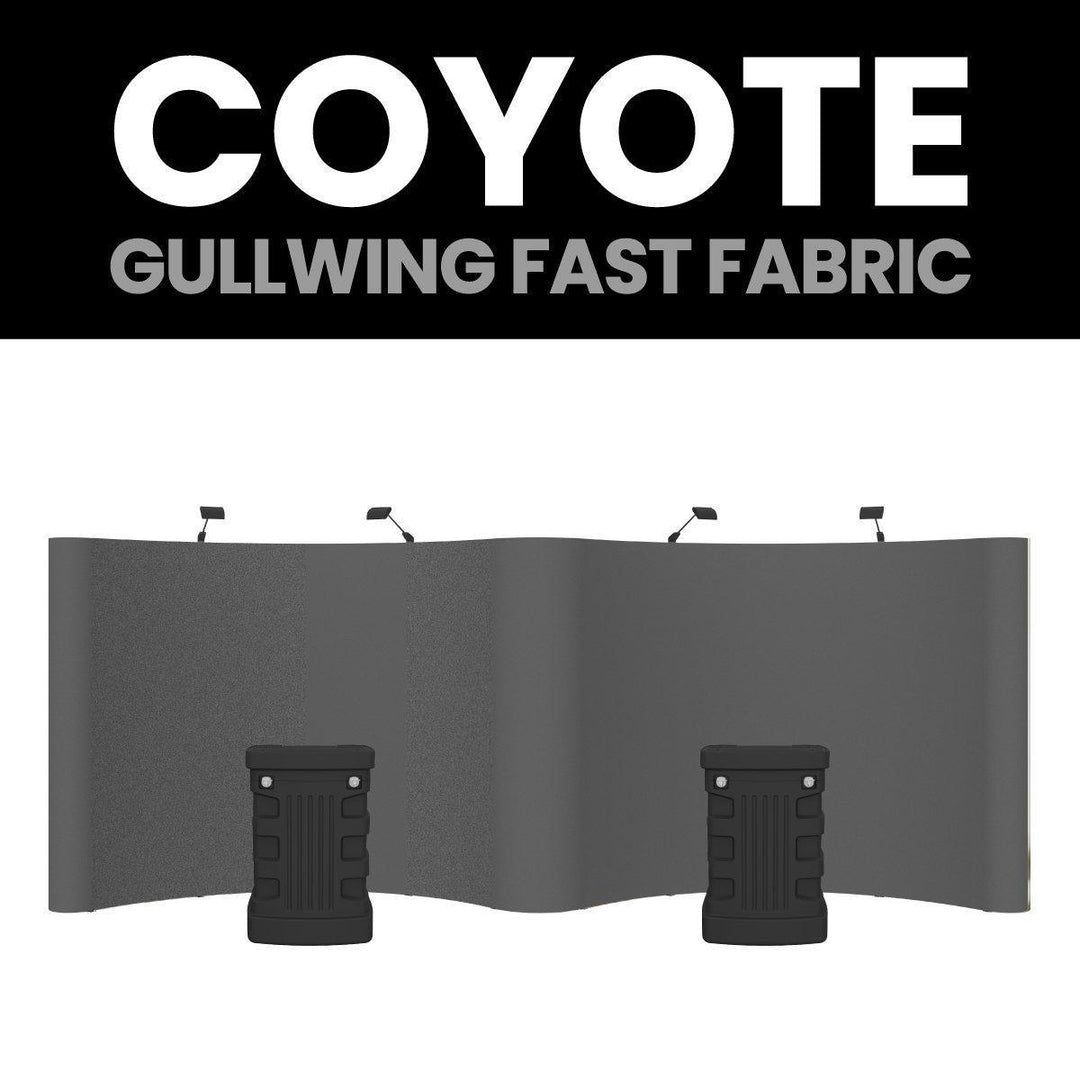 Coyote 20ft Gullwing Fabric Fast Kit - TradeShowPlus