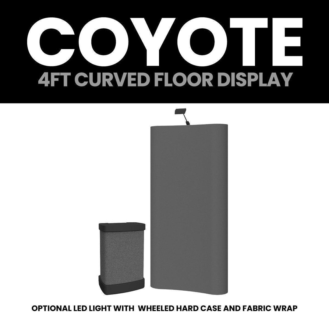 Coyote 4ft Curved Fabric Display - TradeShowPlus