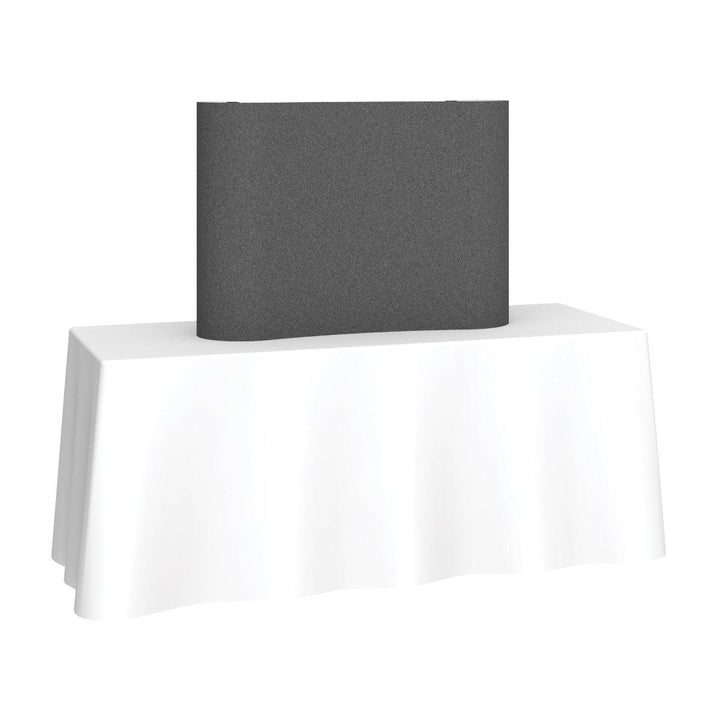 Coyote 4ft Curved Fabric Tabletop Display - TradeShowPlus