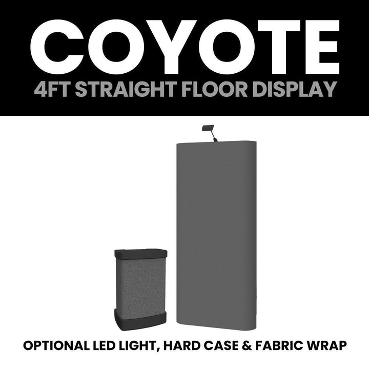 Coyote 4ft Straight Fabric Display - TradeShowPlus