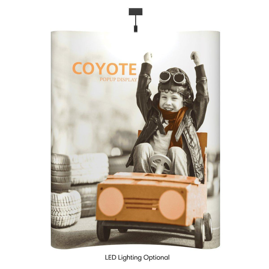 Coyote 6ft Curved Mural Display - TradeShowPlus