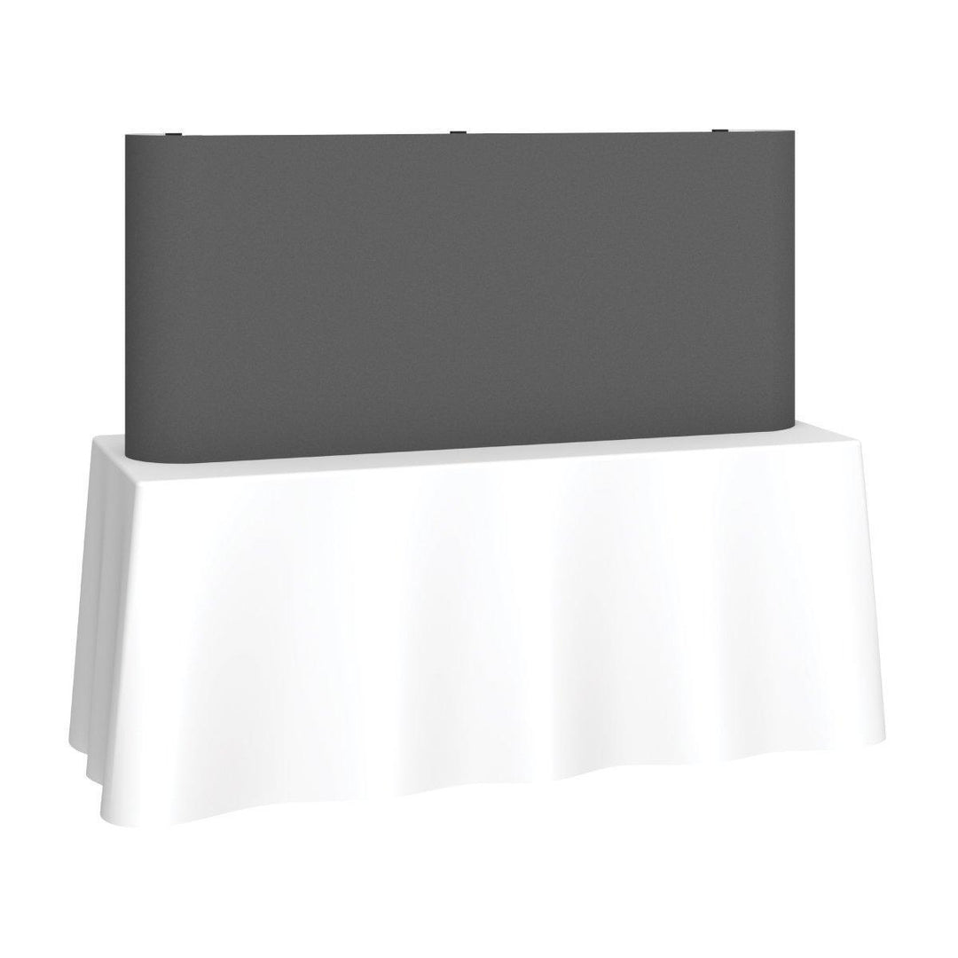 Coyote 6ft Short Straight Fabric Tabletop Display - TradeShowPlus